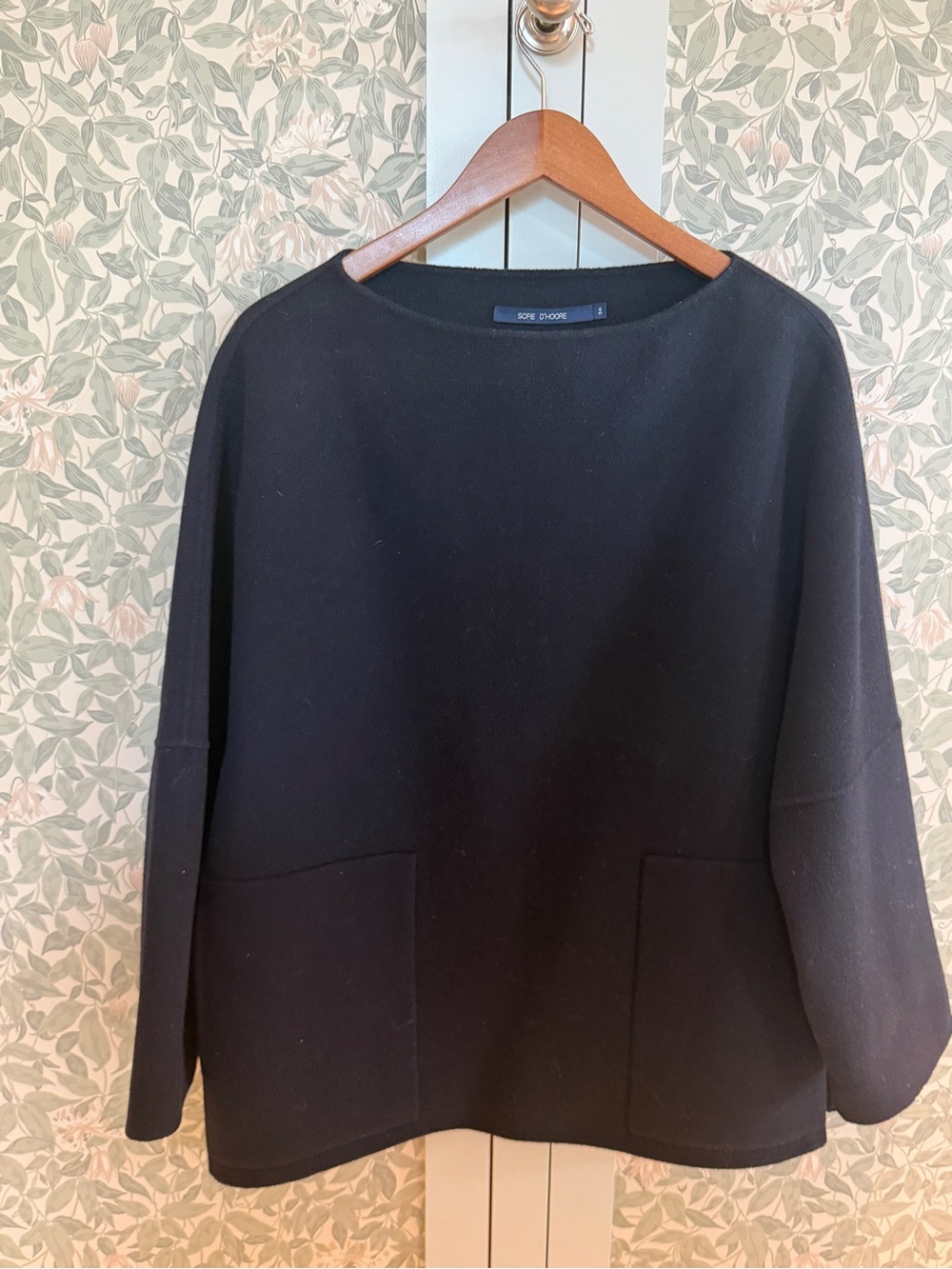 Sofie D'Hoore Black Relaxed Pocket Pullover